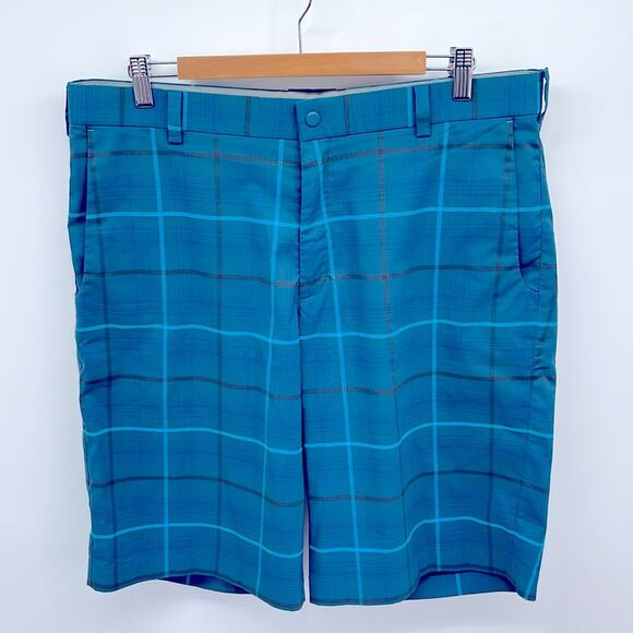 Nike Golf Tour Performance plaid flat front shorts sz 36 - Picture 1 of 6